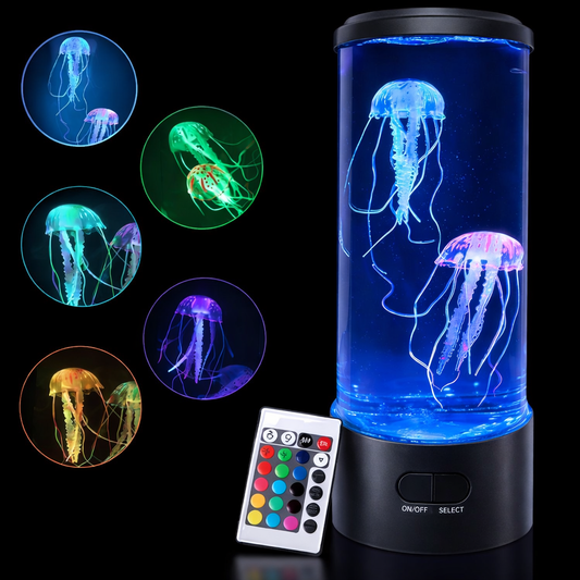 Lampa meduza LED zmieniająca kolory z pilotem